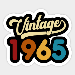 1965 Vintage Gift 55th Birthday Retro Style Sticker